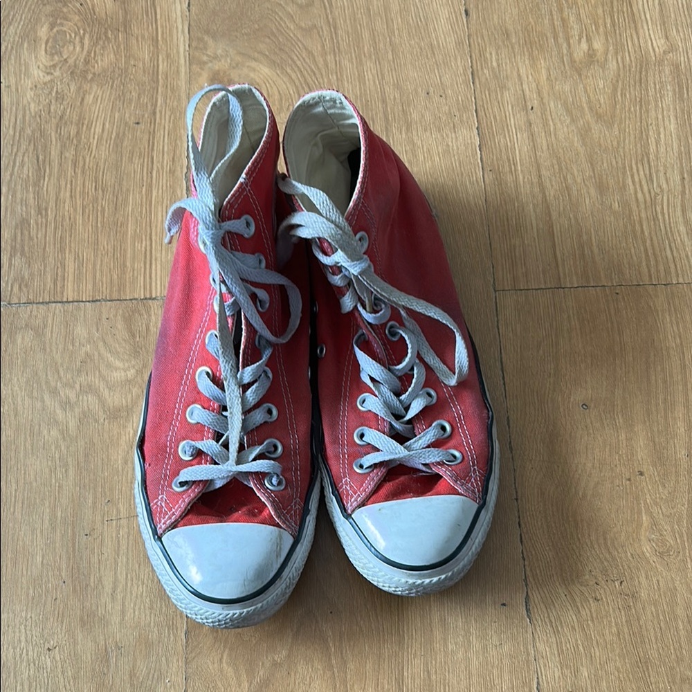 Converse Red High-Top Sneakers